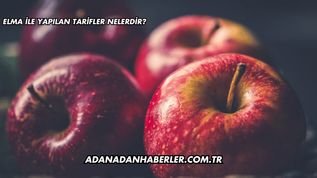 Elma ile Yapılan Tarifler Nelerdir?