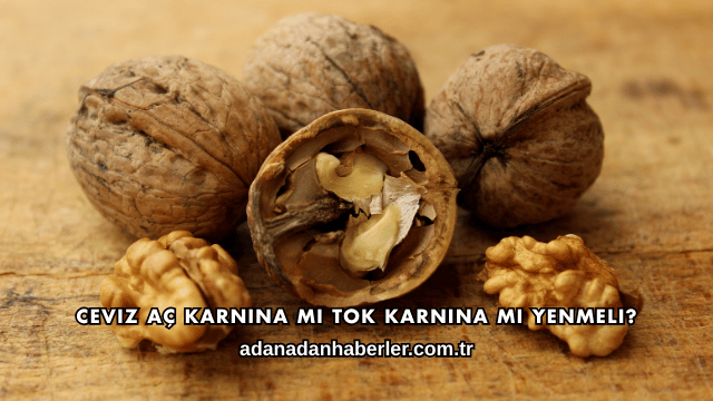 Ceviz Aç Karnına mı Tok Karnına mı Yenmeli?