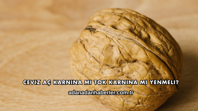 Ceviz Aç Karnına mı Tok Karnına mı Yenmeli?