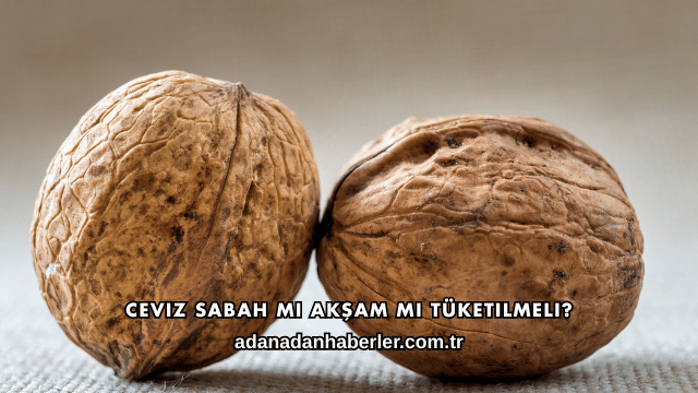 Ceviz Sabah mı Akşam mı Tüketilmeli?