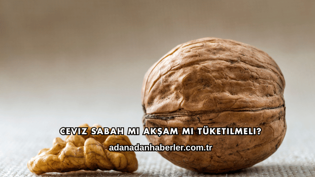 Ceviz Sabah mı Akşam mı Tüketilmeli?