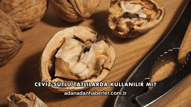Ceviz Sütlü Tatlılarda Kullanılır mı?