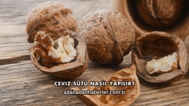 Ceviz Sütü Nasıl Yapılır?