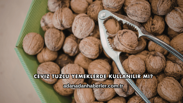 Ceviz Tuzlu Yemeklerde Kullanılır mı?