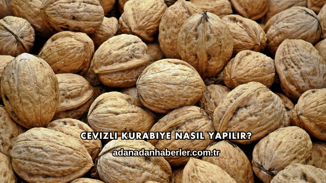Cevizli Kurabiye Nasıl Yapılır?